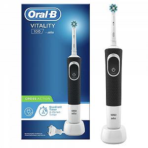 Електрична зубна щітка Oral-B Vitality 100 1 програма таймер CrossAction Чорна - Фото 1