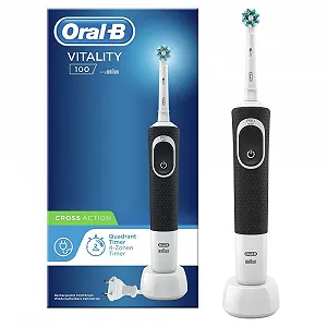 Електрична зубна щітка Oral-B Vitality 100 1 програма таймер CrossAction Чорна - Фото 1