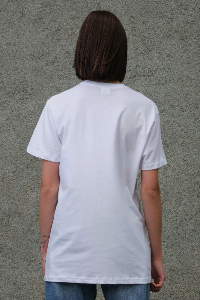 Оверсайз футболка з принтом Without pink 1702 white, фото №6