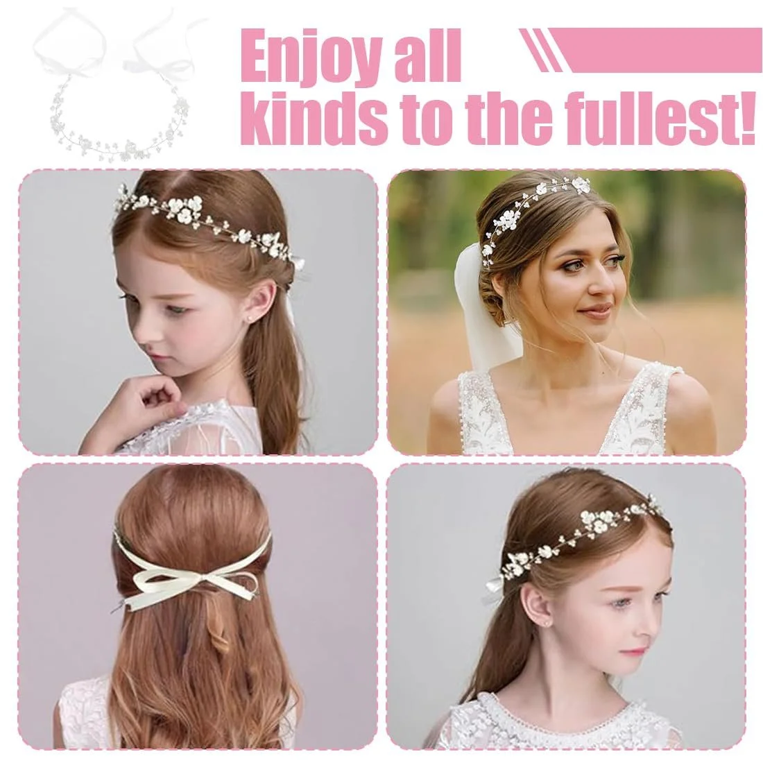 Венок для волос Цветок, фото №5