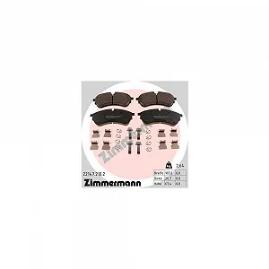 Комплект гальмівних колодок, дискові гальма ZIMMERMANN 22147.210.2 для VAG передня вісь - Фото 1