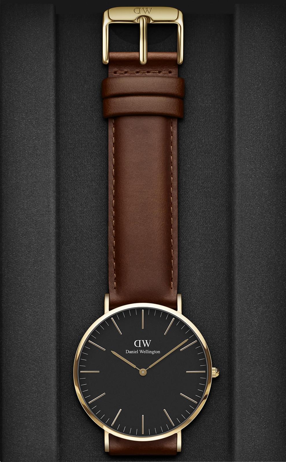 Часы Daniel Wellington Classic 40 мм Double Plated Stainless Steel (316L) Золотой, фото №3