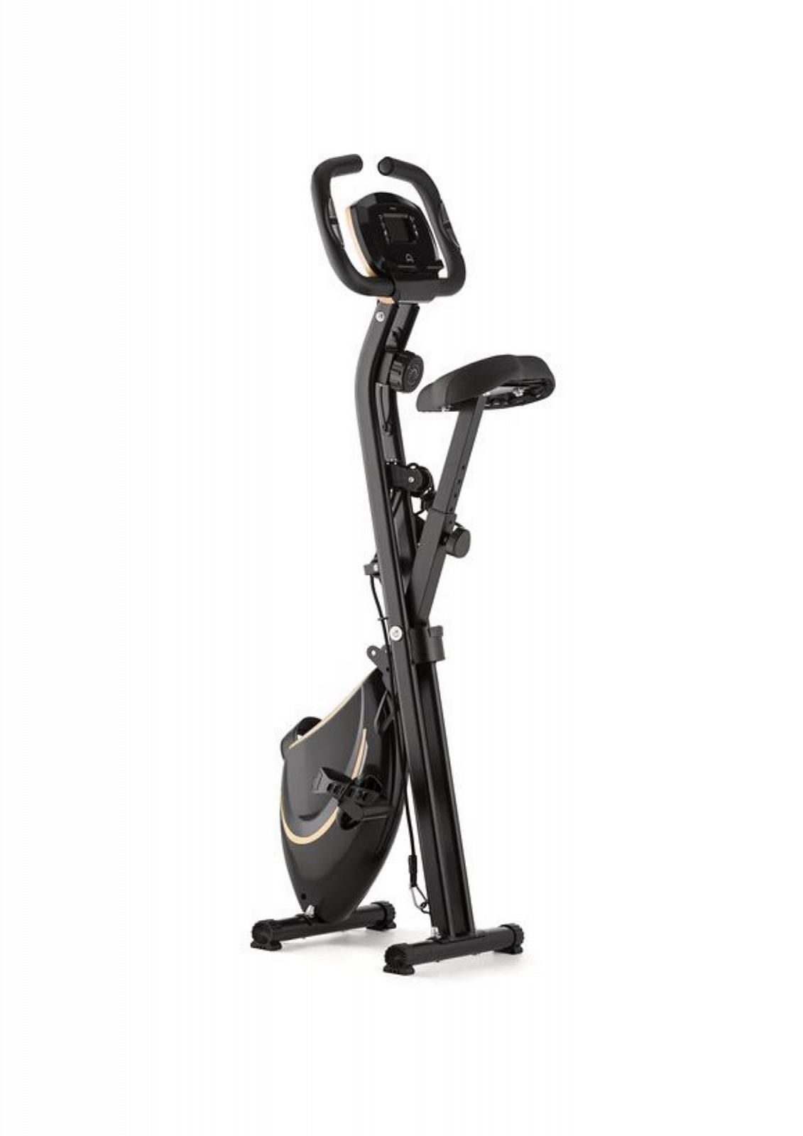 Велотренажер Gymtek FX600 магнитный складной с эспандерами золотой, фото №9