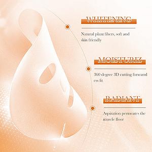 Тканевая маска для лица Daily Care, витамин C, коллагеновая эссенция, для антивозрастного ухода, увлажнения, против морщин, глубокого восстановления и увлажнения кожи synthetic.ua - Фото 1