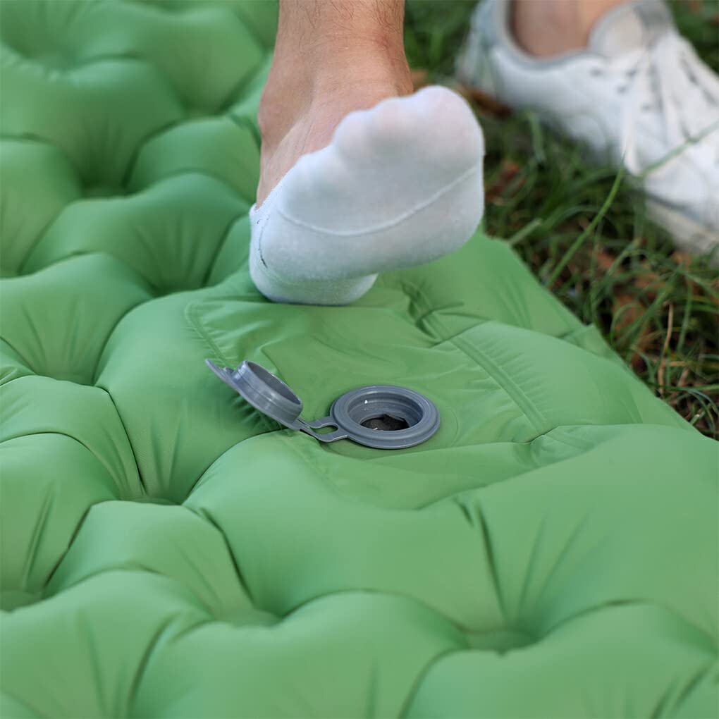 Коврик Guangcailun Outdoor Camping Мат надувной 2-местный нейлон TPU водонепроницаемый влагостойкий, фото №7