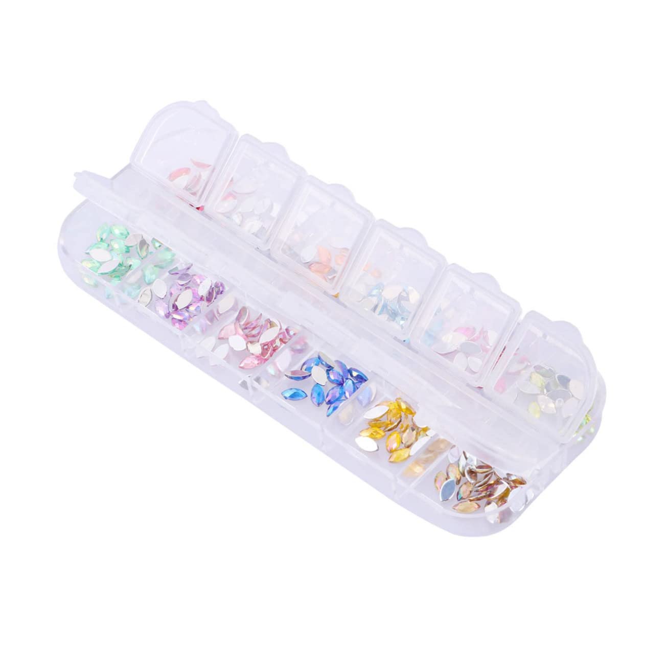 Набір стразів для нігтів FRCOLOR 12 кольорів, фото №8 Набір стразів для нігтів FRCOLOR 12 кольорів, фото №8