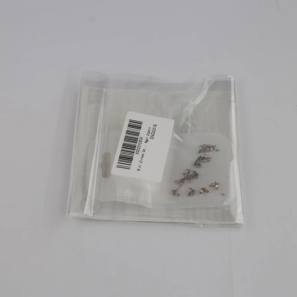 Украшения для ногтей Бабочки Zircon Mini Y2K Белый Шампань Розовый Кристалл, фото №3