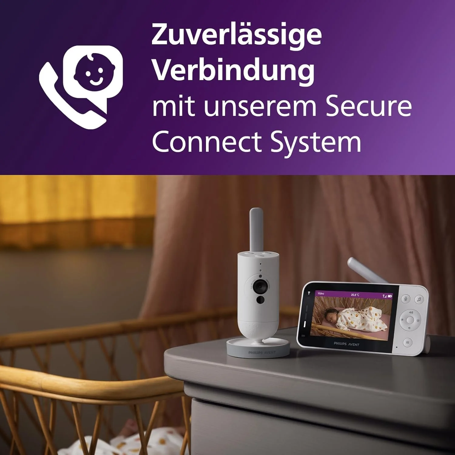 Видеоняня Philips Aventa SCD923 Grey, фото №2