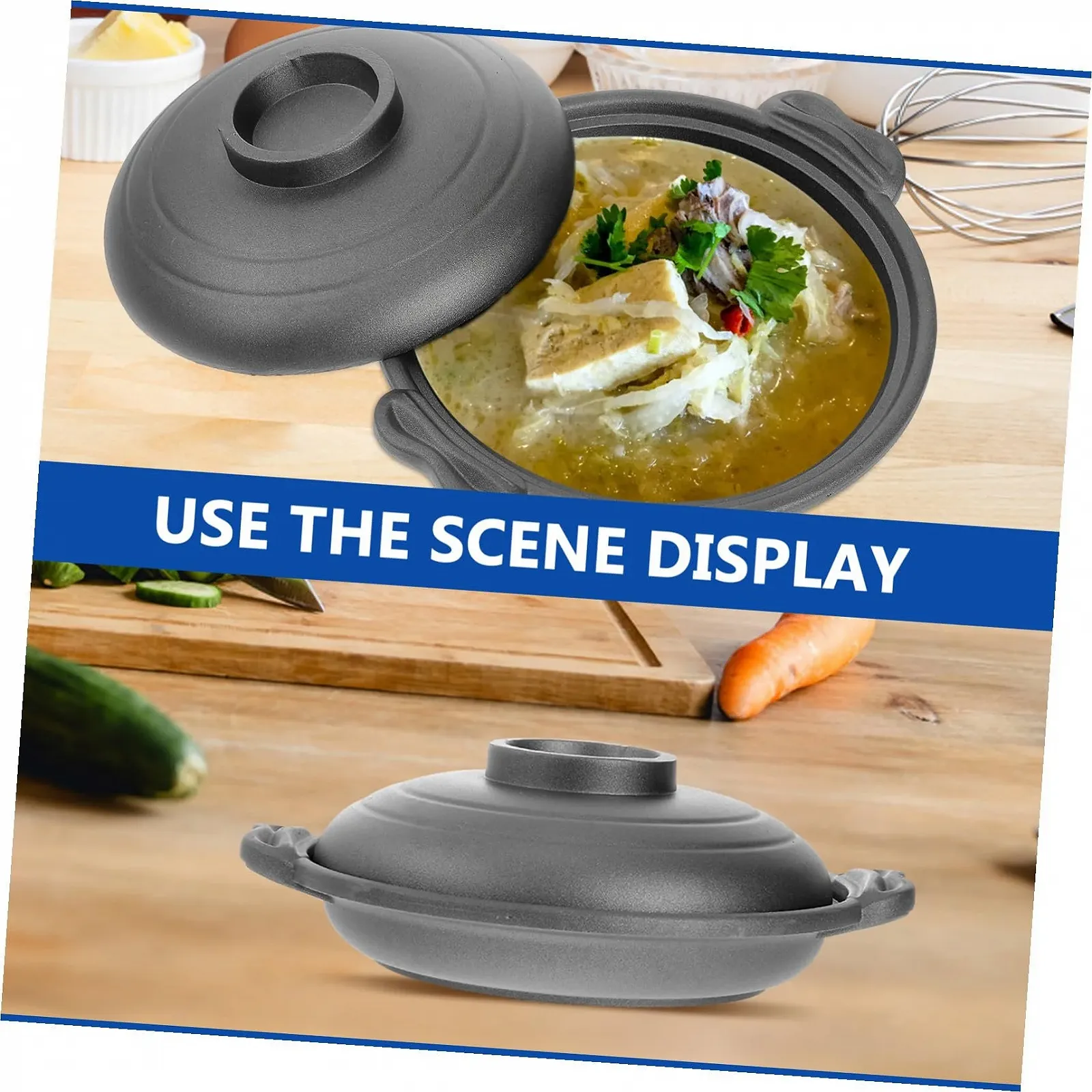 Кастрюля SECFOU керамическая антипригарная с энергосберегающим основанием, фото №5