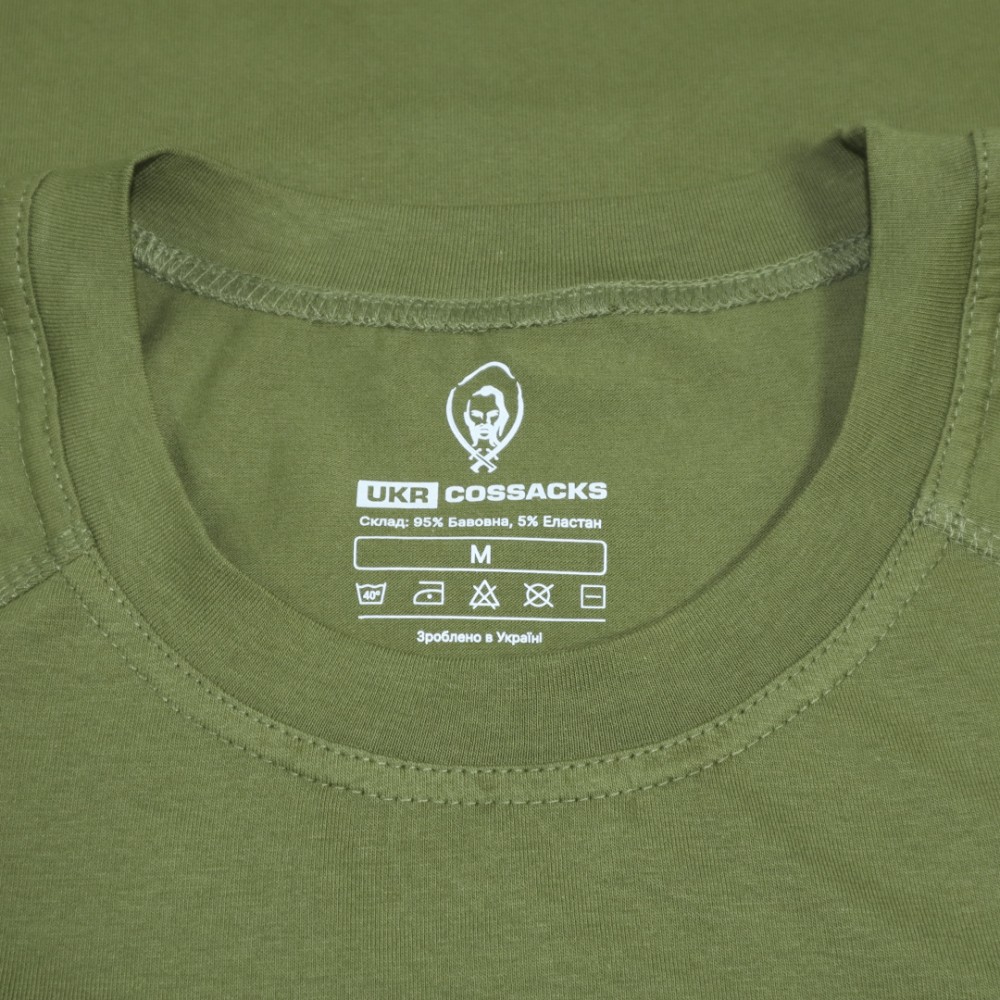 Футболка чоловіча тактична літня Ukr Cossacks оливкова, фото №5