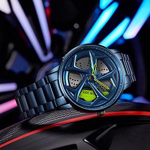 Чоловічий годинник Findtime Rims, аналоговий кварцовий, нержавіюча сталь, водонепроникність 30 м synthetic.ua - Фото 1