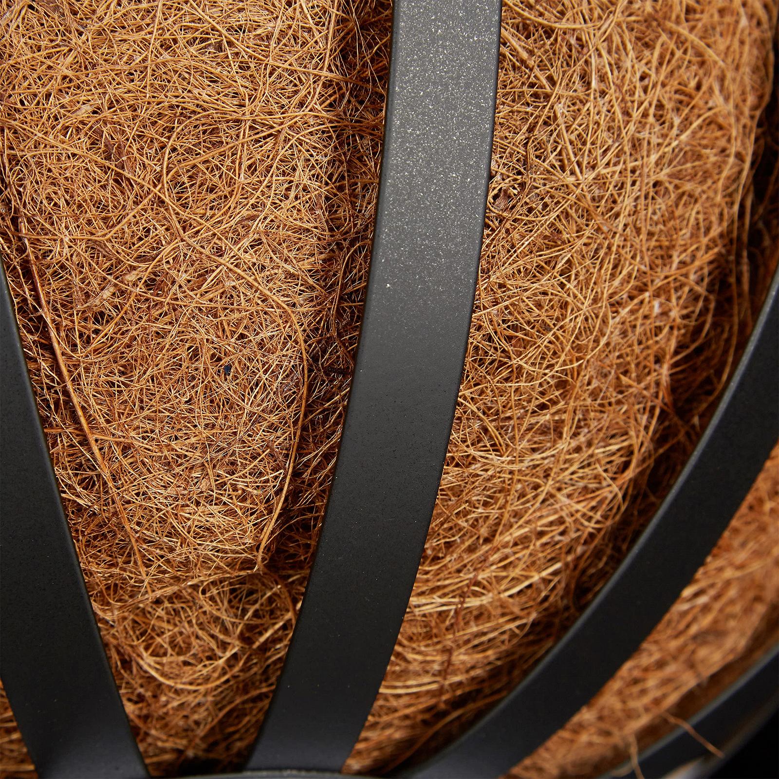 Підвісний кошик Relaxdays 3 яруси кокосове волокно 21 літр 30 x 30 x 65 см Brown, фото №8