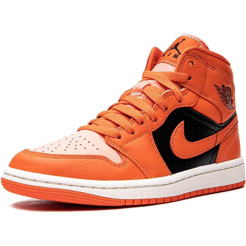 Кроссовки Air Jordan 1 Mid Orange/Black Размер 42.5, фото №3