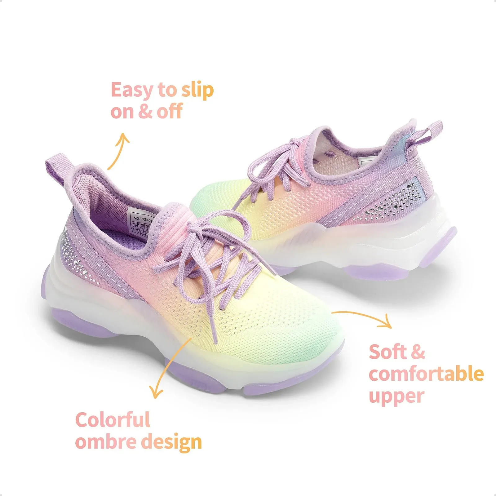 Кросівки DREAM PAIRS і дівчаток, дитячі спортивні для ходьби для маленьких дітей/великих дітей, фото №5