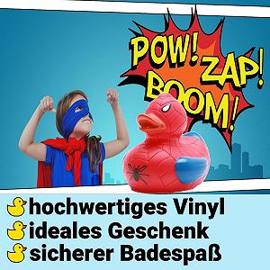 Резиновая игрушка Утка Spiderman - Фото 1