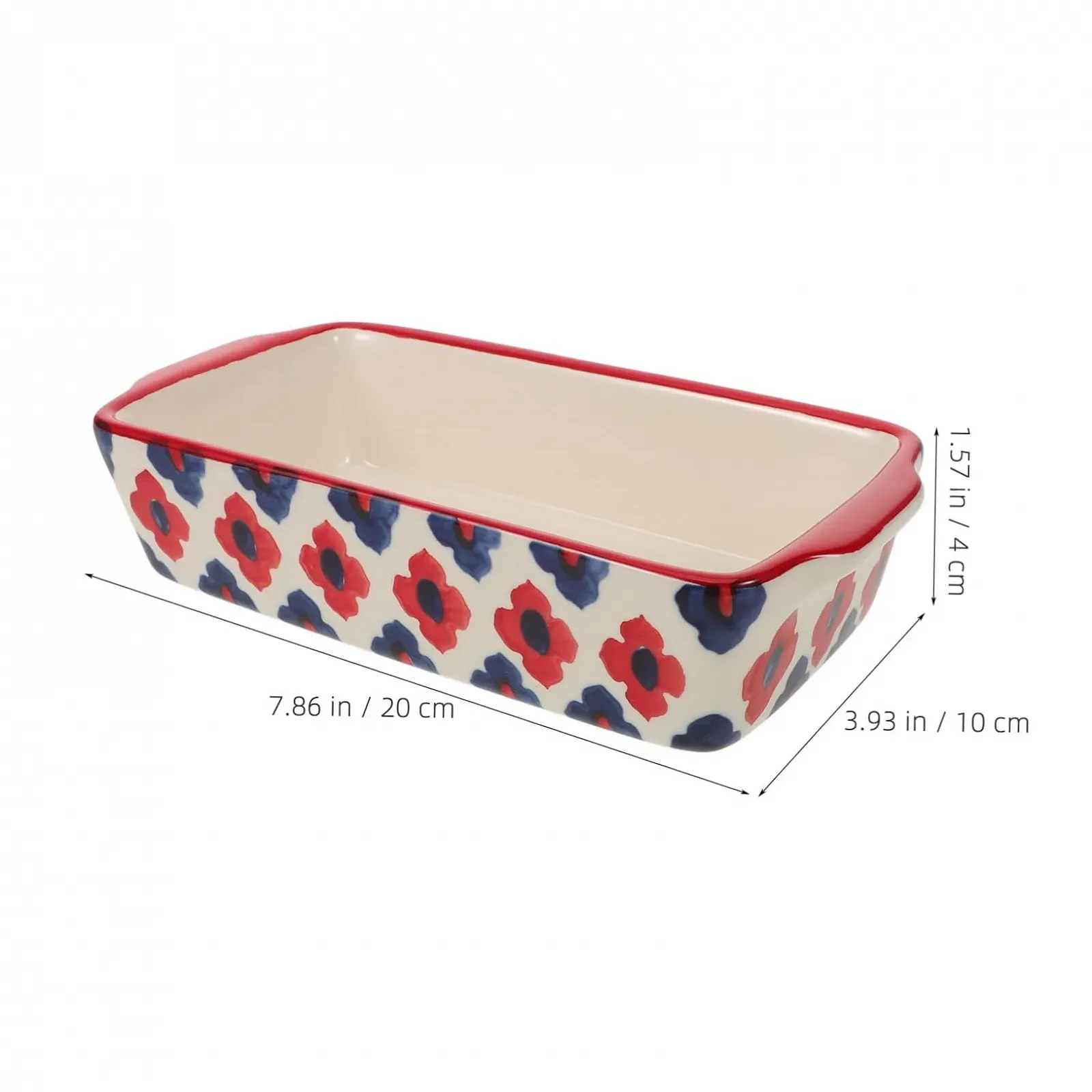 Форма для запікання LIFKOME керамічна з подвійними ручками прямокутна для лазаньї та овочів, фото №7