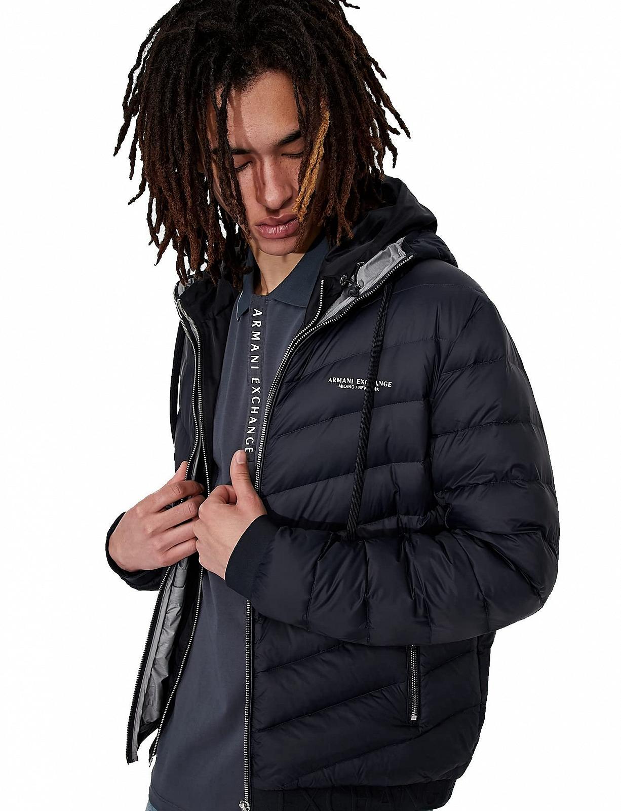 Куртка Armani Exchange Стеганая Milano/New York Logo Zip-Up, фото №1