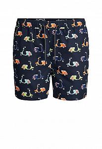 Шорти для плавання JJIBALI JJSWIMSHORTS AKM ITALIA 12186944 Navy Blazer Jack&Jones Темно-синій M - Фото 1