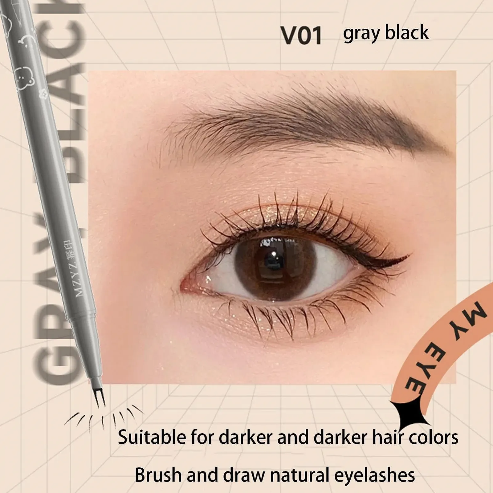 Підводка для нижніх вій з подвійним кінчиком Visiblurry, фото №5