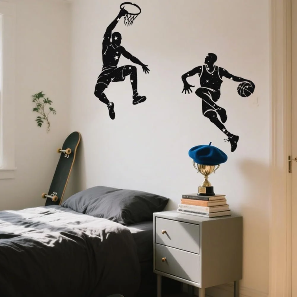 Наклейка на стіну SUPERDANT Basketball Силуети гравців 96 x 30 см, фото №4