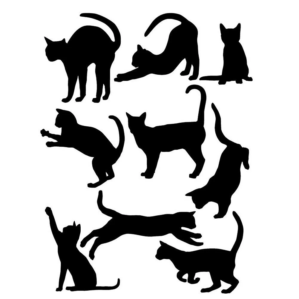 Наклейка на стіну Kofun Quote Cats Вінілова Black, фото №1 Наклейка на стіну Kofun Quote Cats Вінілова Black, фото №1