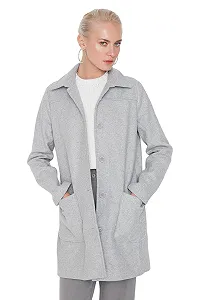 Пальто Trendyol Женское Стандартного кроя Двубортное Рубашечный воротник synthetic.ua - Фото 1