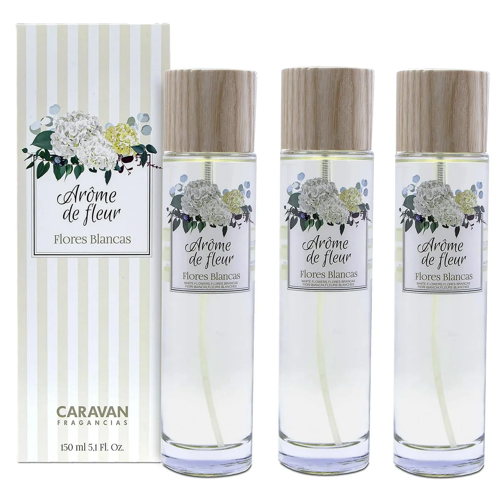 Парфумована вода Caravan Aroma Flower White 150 мл (3 x флакони), фото №1 Парфумована вода Caravan Aroma Flower White 150 мл (3 x флакони), фото №1