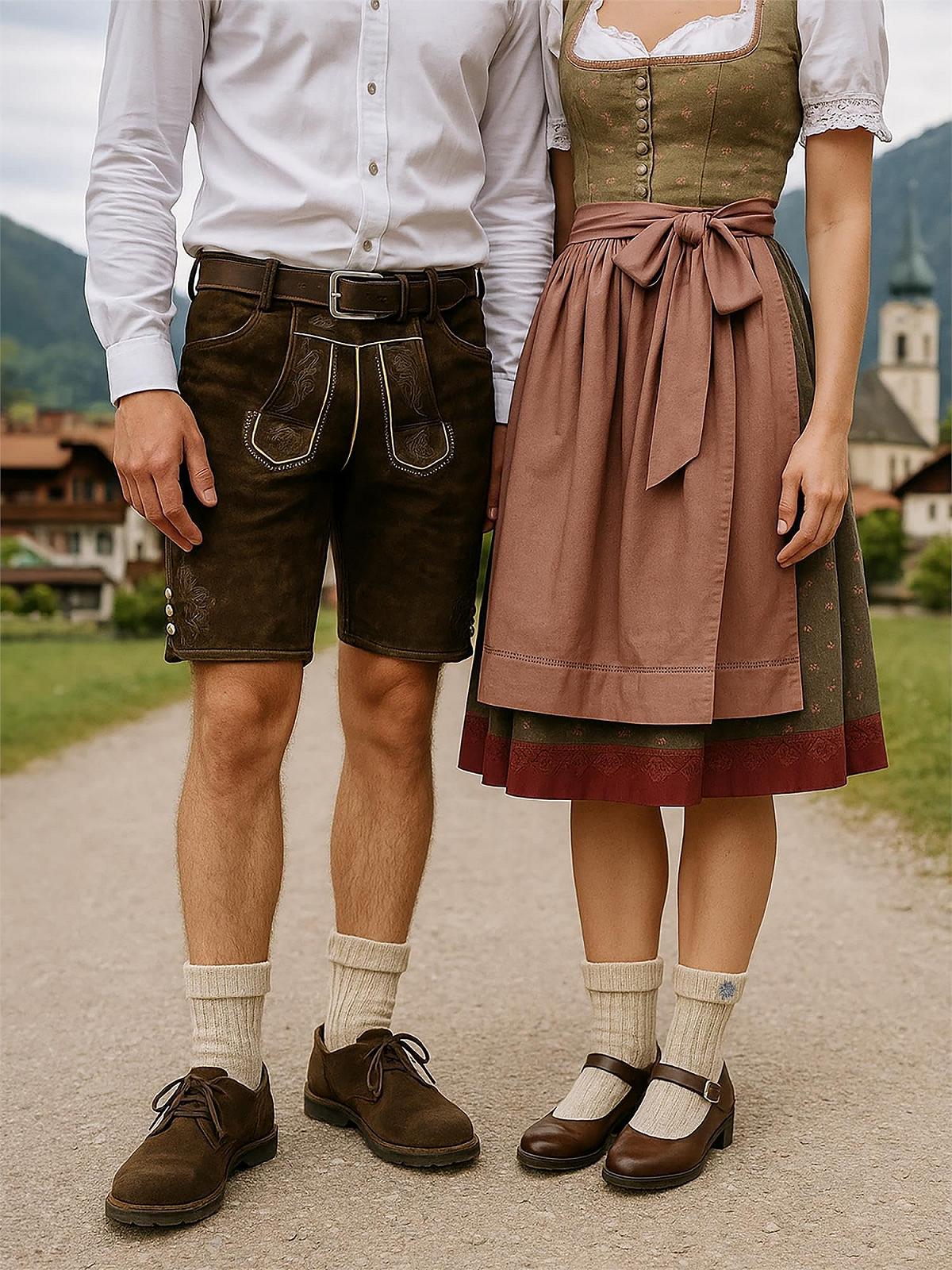 Чулки Normani Элегантные Cable с двойным кабельным узором Натуральный Меланж Edelweiss Pin Размер, фото №4