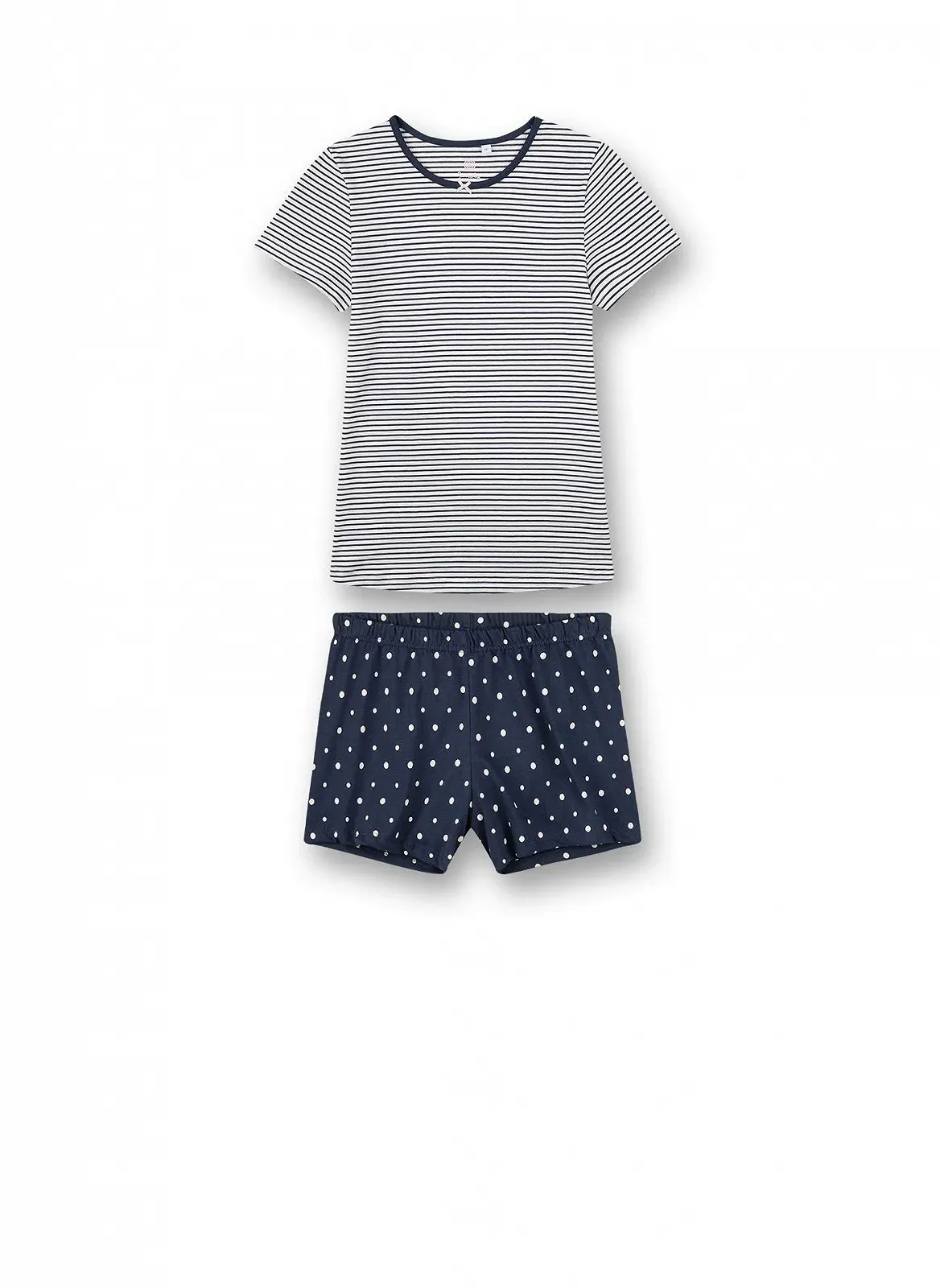 Пижама Sanetta для девочек Короткая Синяя Пижама, фото №1