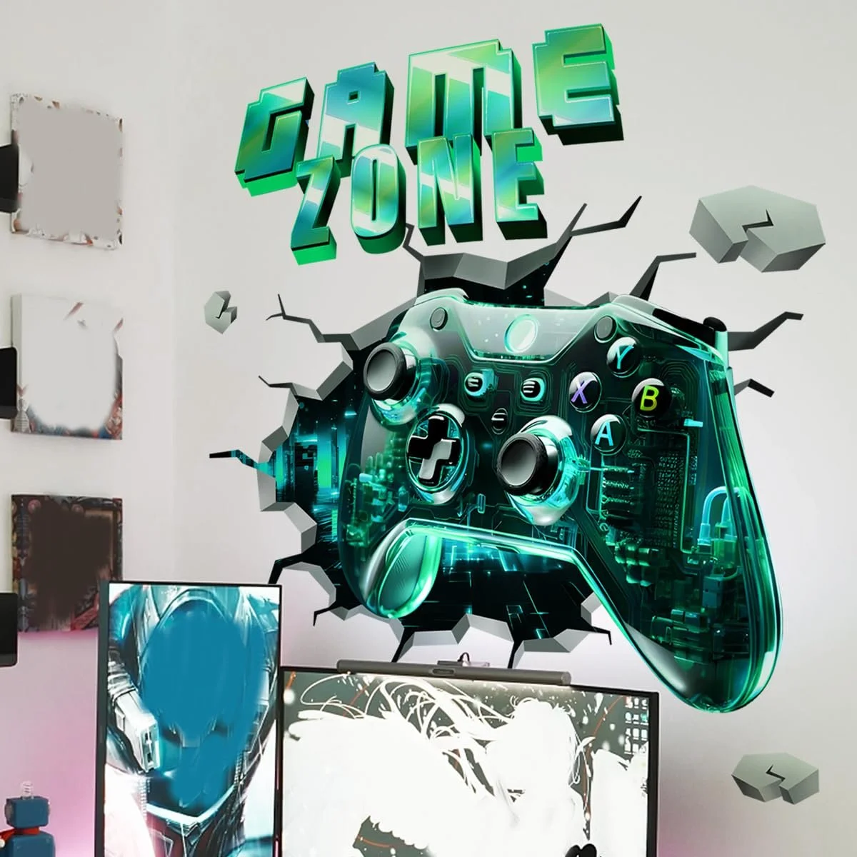 Наклейка на стену HGDESIGN Gamepad Game Zone 3D (A), фото №4