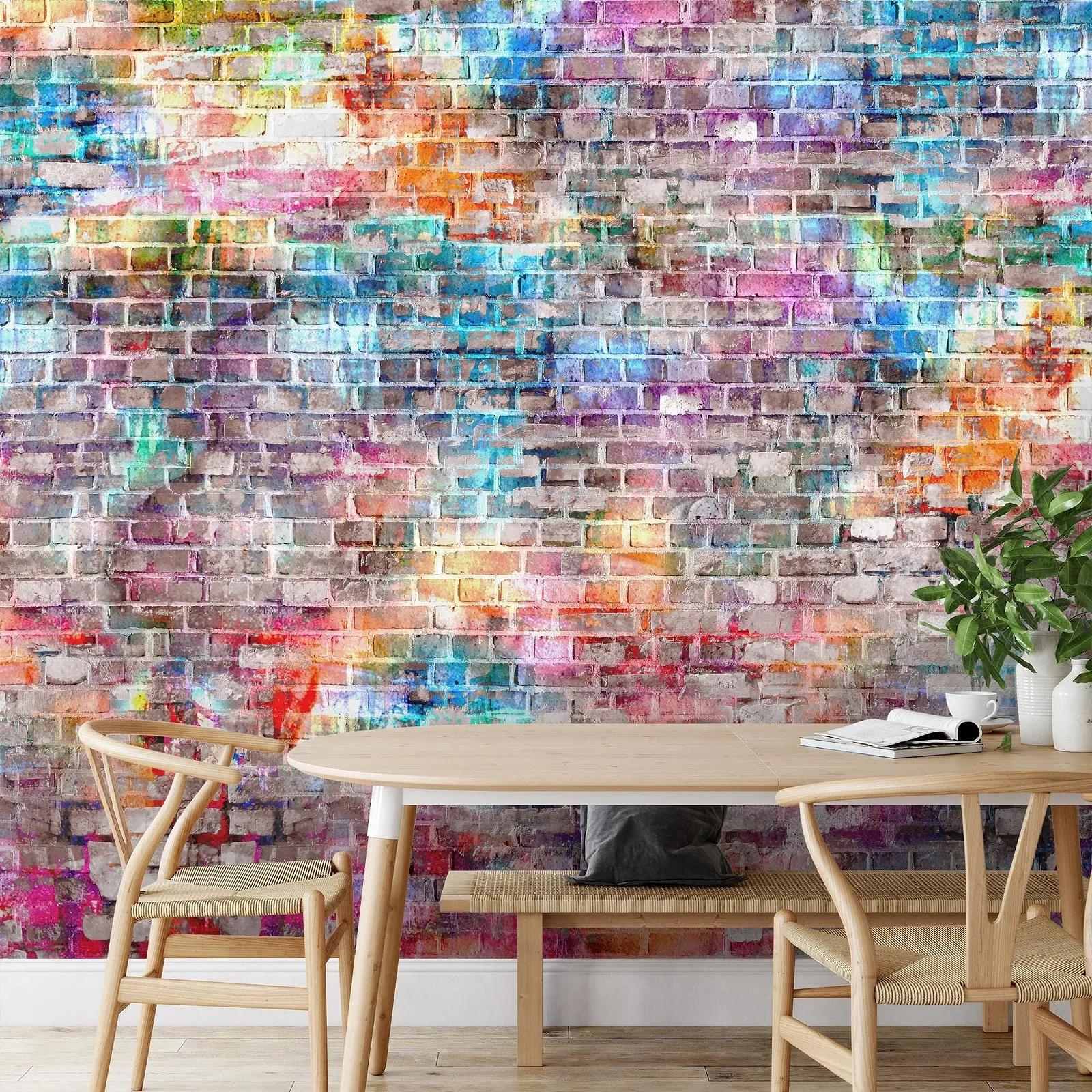 Флізелінові фотошпалери Runa Art Brick Wall 3D Effect 9020012b 396 x 280 см Коричневі, фото №9