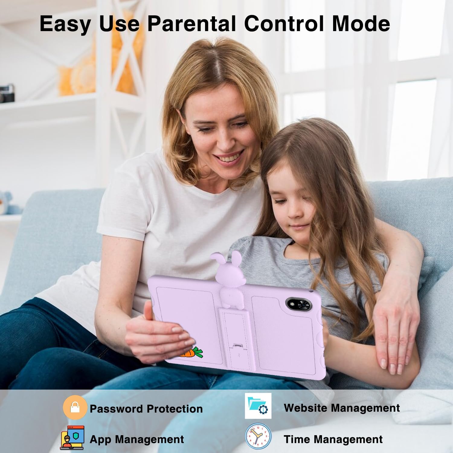 Планшет 10.1" DOOGEE U9 Kid 3/64Gb 4 ядра Android 14 5060 mAh Фіолетовий, фото №6