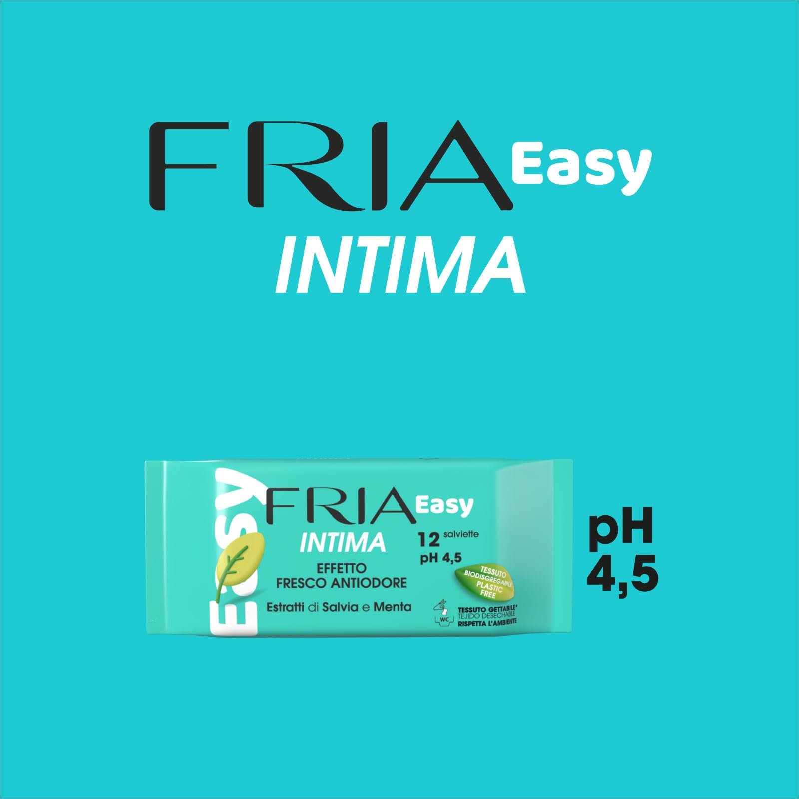 Серветки FRIA Intimwipes Bio Pack of 12 Биоразлагаемые органические для интимной гигиены, фото №2