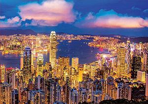 Пазл Educa 18462 Hong Kong Glow 1000 деталей светящийся в темноте synthetic.ua - Фото 1