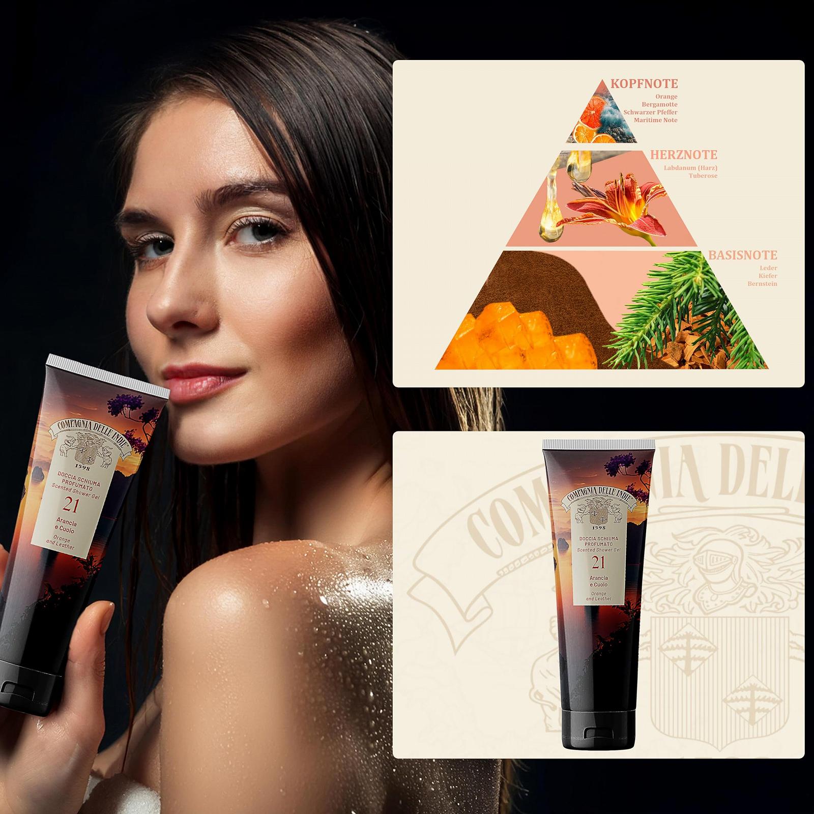 Піна для душу 21 Апельсин і шкіра підбадьорлива та зволожувальна 250 мл, фото №3