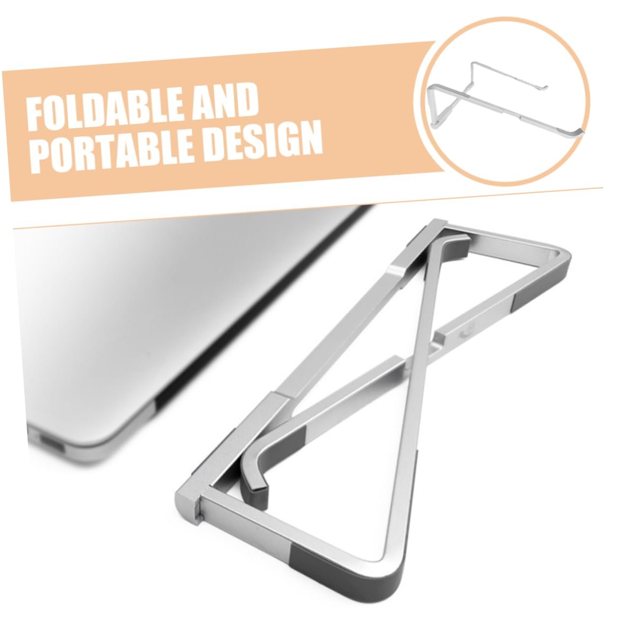 Складана Підставка для Ноутбука для різних моделей. Легка та компактна для дому та офісу, фото №7