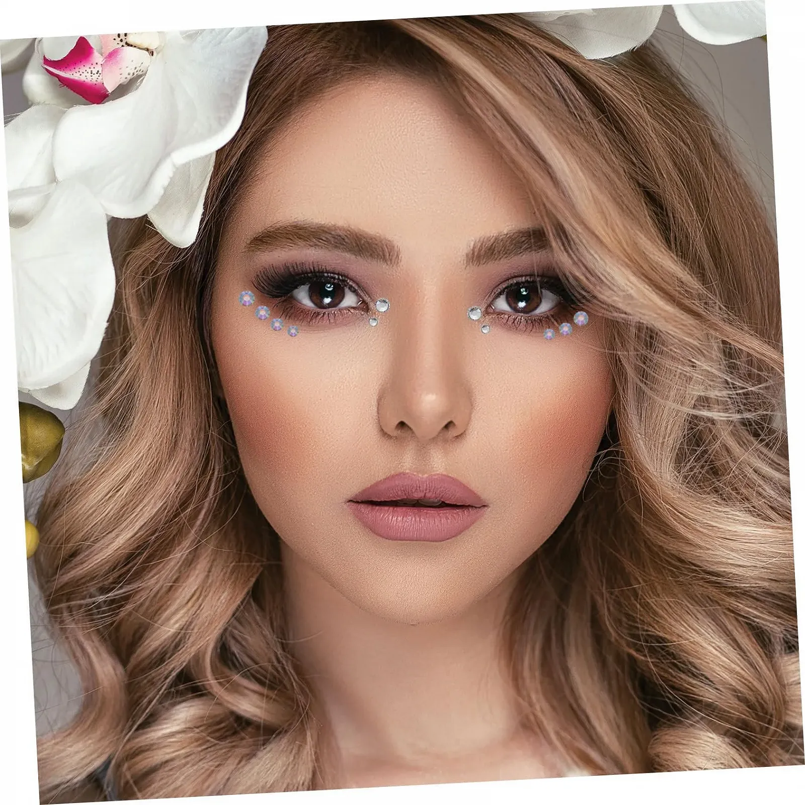 Стрази Наклейки Healeved 6 аркушів для обличчя та тіла, самоклейні, фото №3