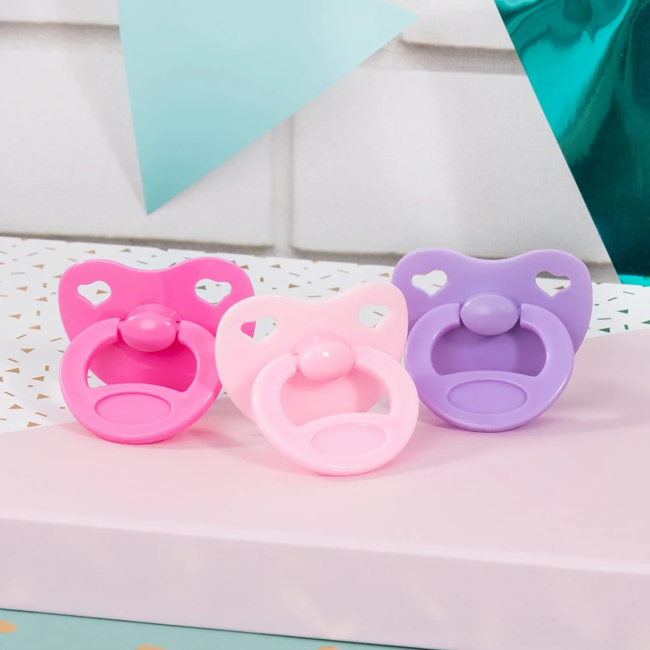 Пустушка Bayer Design Dummy Set для ляльок Рожевий Фіолетовий, фото №3 Пустушка Bayer Design Dummy Set для ляльок Рожевий Фіолетовий, фото №3