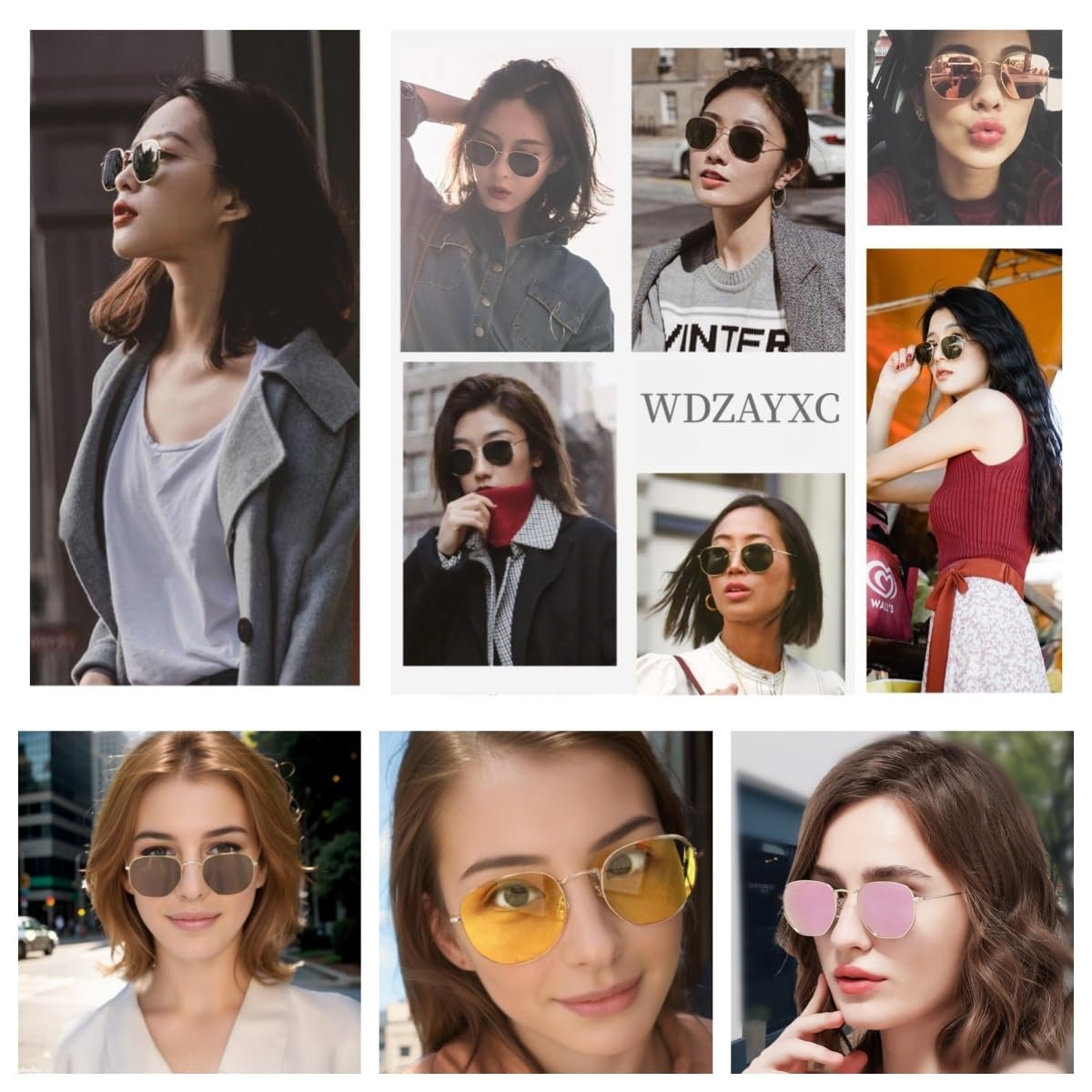 Сонцезахисні окуляри Класичні Багатокутні Рельєфний Дизайн Металева оправа UV захист, фото №6 Сонцезахисні окуляри Класичні Багатокутні Рельєфний Дизайн Металева оправа UV захист, фото №6