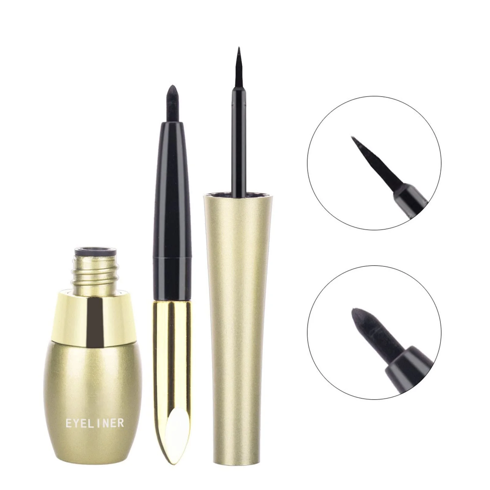 Подводка 2-в-1 для женского макияжа, 8 мл (черный,), фото №5