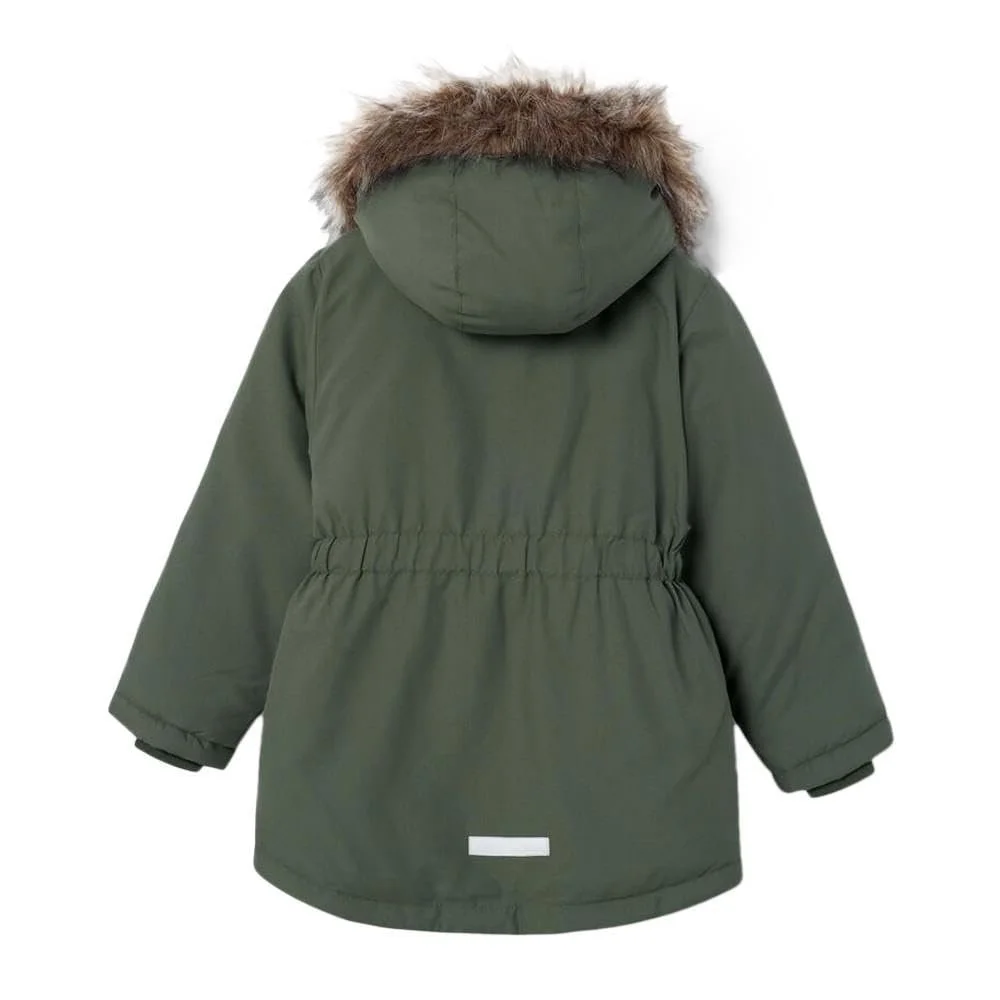 Пальто NAME IT Marlin для дівчат, хакі, фото №2