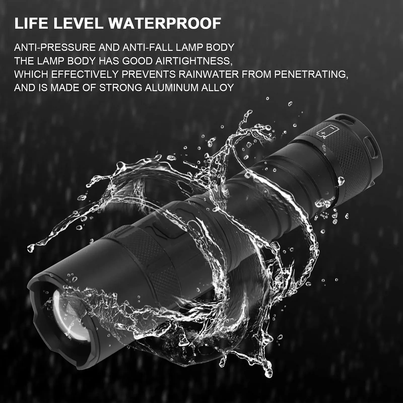 Кемпинговый фонарь LED Ultra Bright USB зарядка Алюминиевый сплав Регулируемый фокус света для походов кемпинга чрезвычайных ситуаций 245 г, фото №3