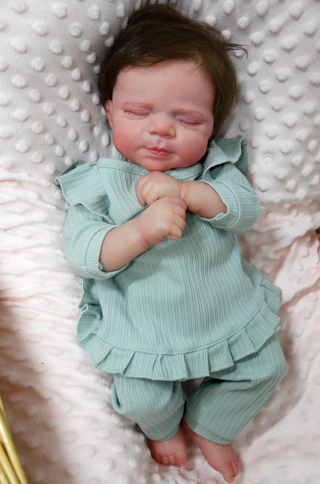 Кукла Zero pam Reborn Girl 45 см Full Silicone Realistic Dolls с аксессуарами, фото №2