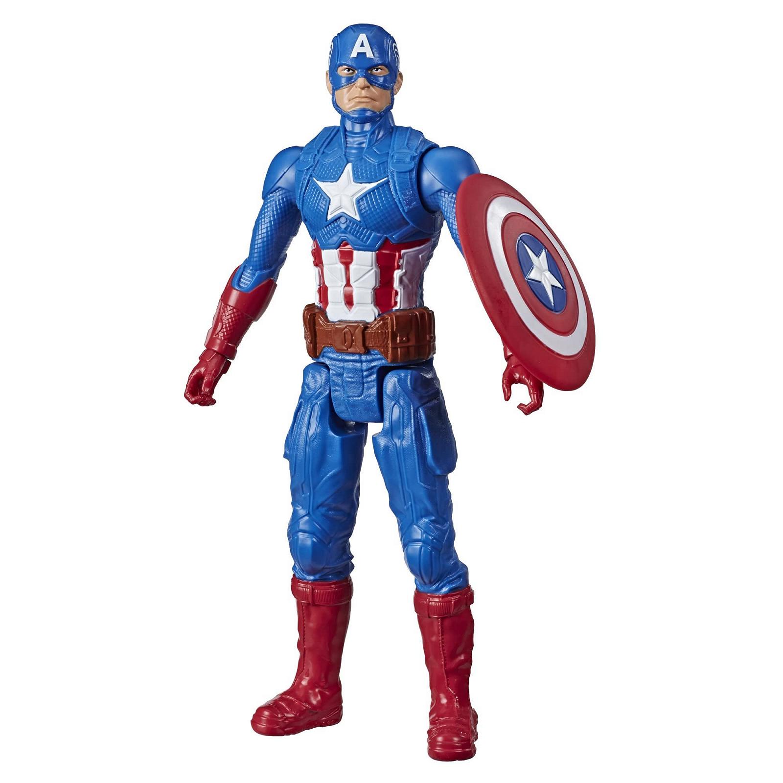 Фігурка Капітан Америка Marvel Avengers Titan Hero Series Blast Gear, 30 см, синій, фото №1