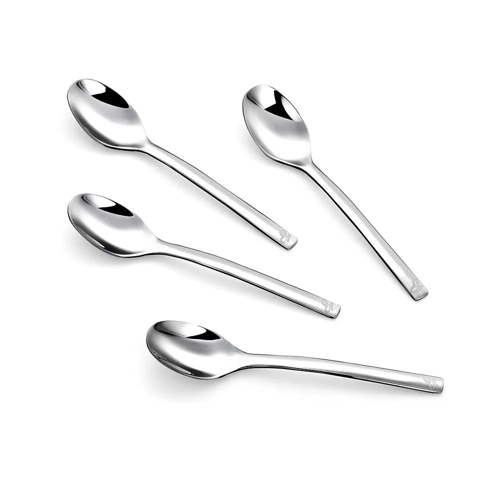 Ложки для кави Tchibo, набір 4 шт, для еспресо, нержавіюча сталь, фото №1