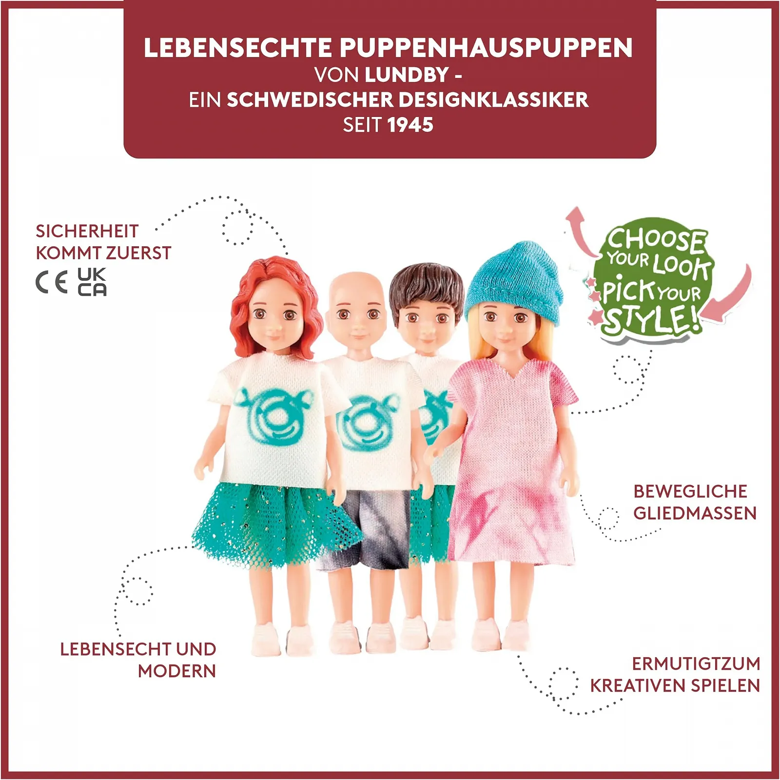 Лялька Lundby Dollhouse Set з 9 штук, фото №3