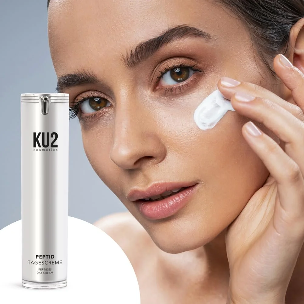 Денний крем для обличчя KU2 Cosmetics Peptide Day Cream антивіковий зволожуючий зміцнюючий 50 мл, фото №3 Денний крем для обличчя KU2 Cosmetics Peptide Day Cream антивіковий зволожуючий зміцнюючий 50 мл, фото №3