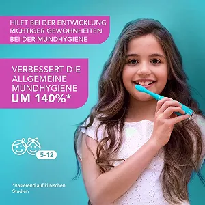 Дитяча електрична звукова зубна щітка Foreo ISSA Kids Силіконова USB synthetic.ua - Фото 1