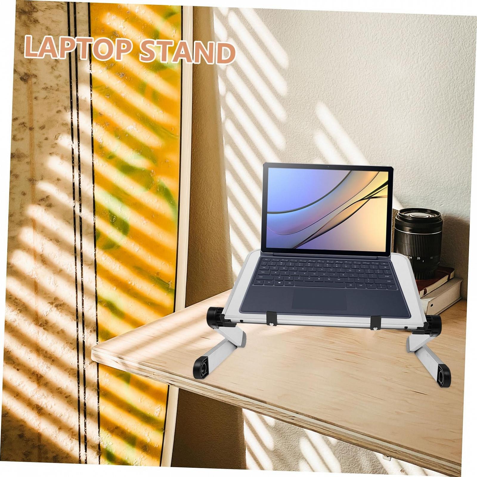 Регульована підставка для ноутбука з охолодженням Gatuida, складана для ноутбуків і планшетів, ергономічний дизайн для офісу та дому, універсальна, фото №6