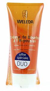 Крем-гель для душу Weleda DUO Обліпиховий 2 x 200 мл 400 мл - Фото 1
